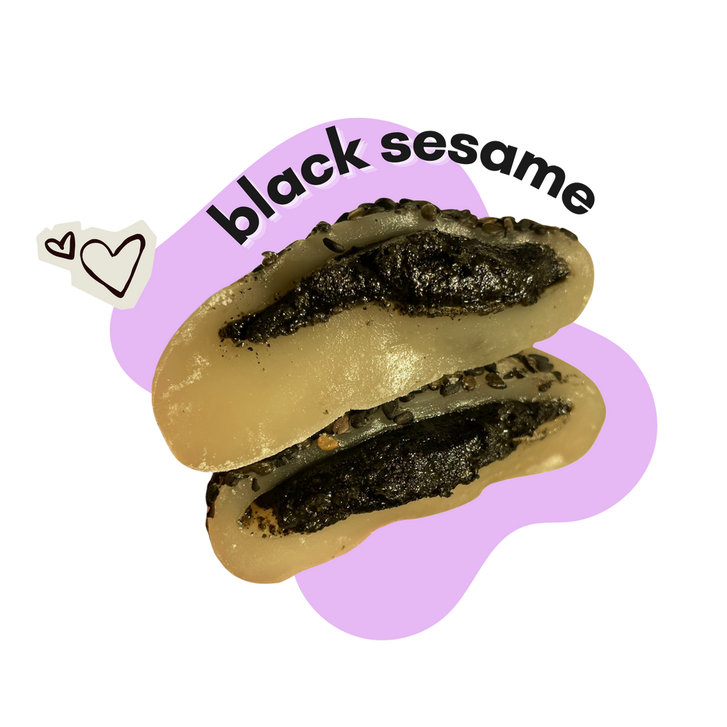 black sesame mochi