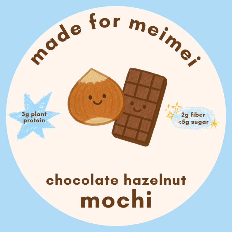 chocolate hazelnut mochi