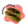 matcha red bean mochi