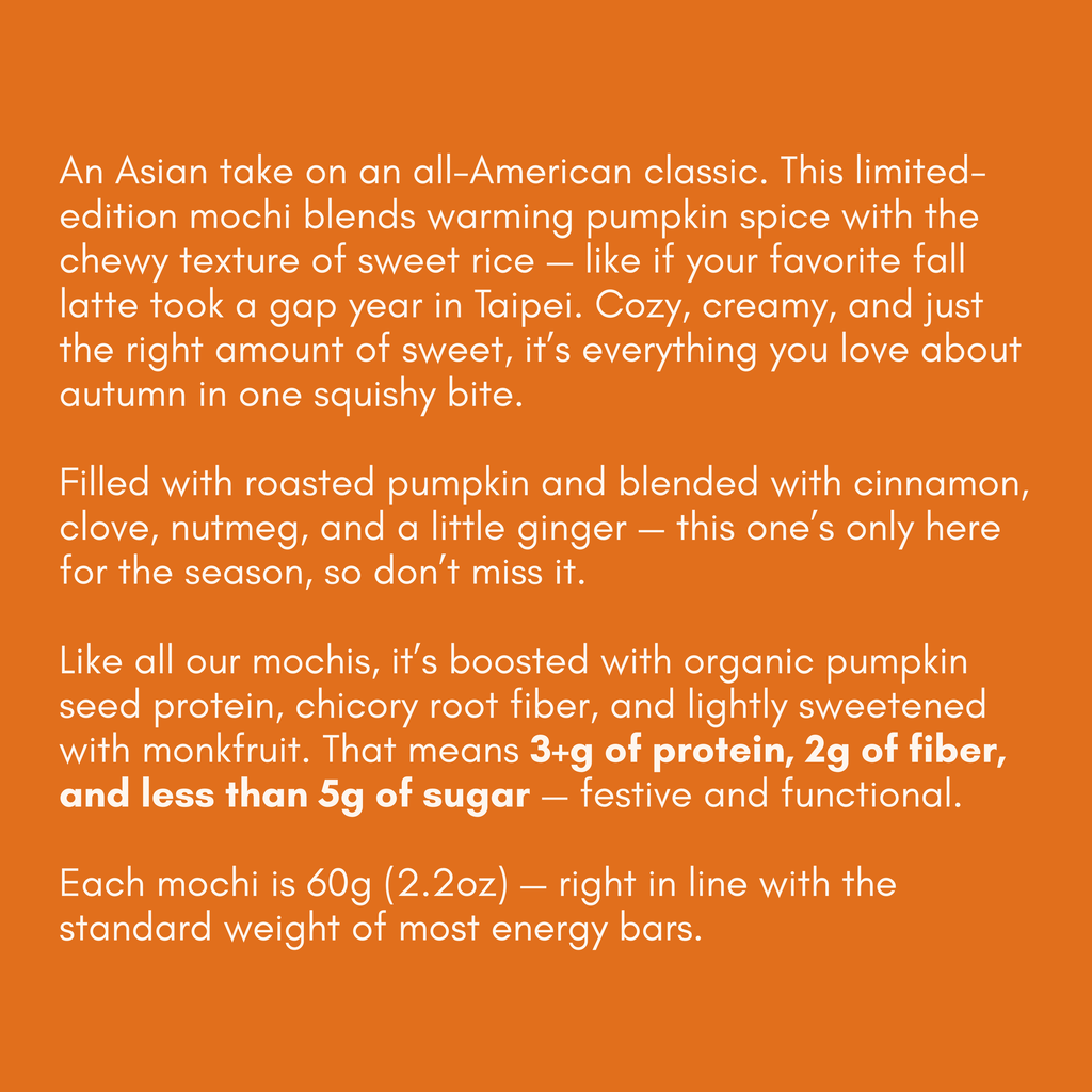 pumpkin spice mochi