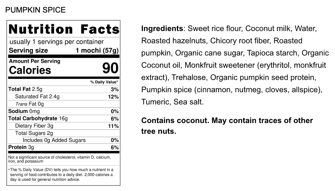 pumpkin spice mochi